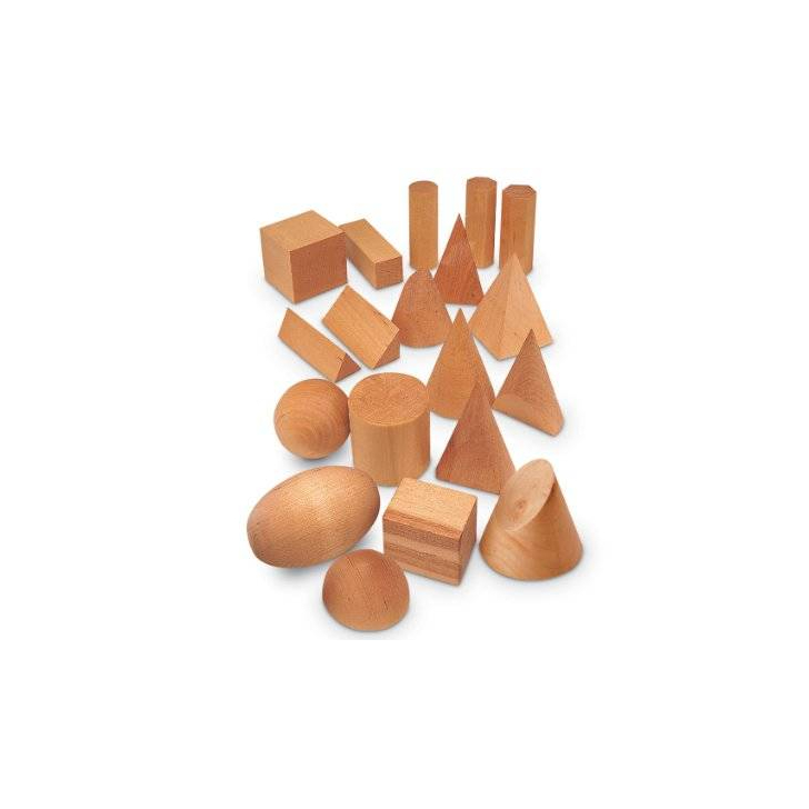 Forme geometrice din lemn (set 19)