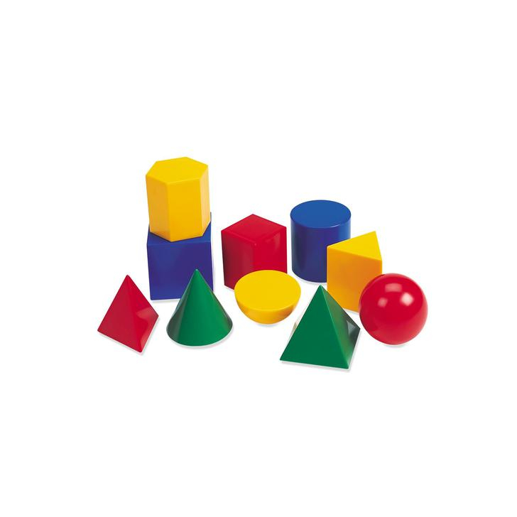 Corpuri geometrice din plastic - 10 piese