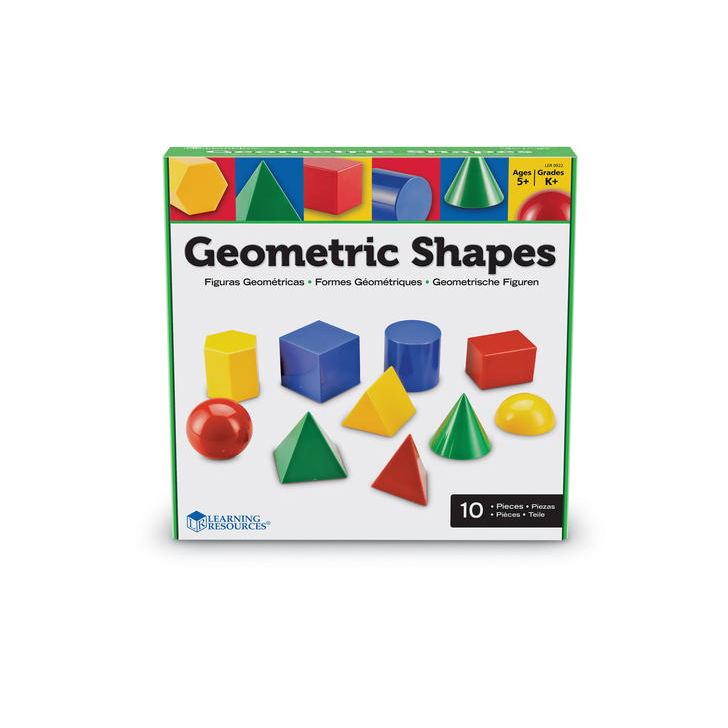 Corpuri geometrice din plastic - 10 piese