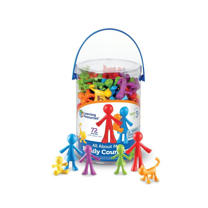 Set pentru sortat si numarat - Familia mea (72 piese)