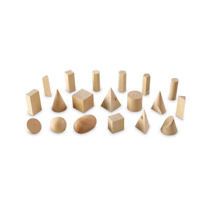 Forme geometrice din lemn (set 19)
