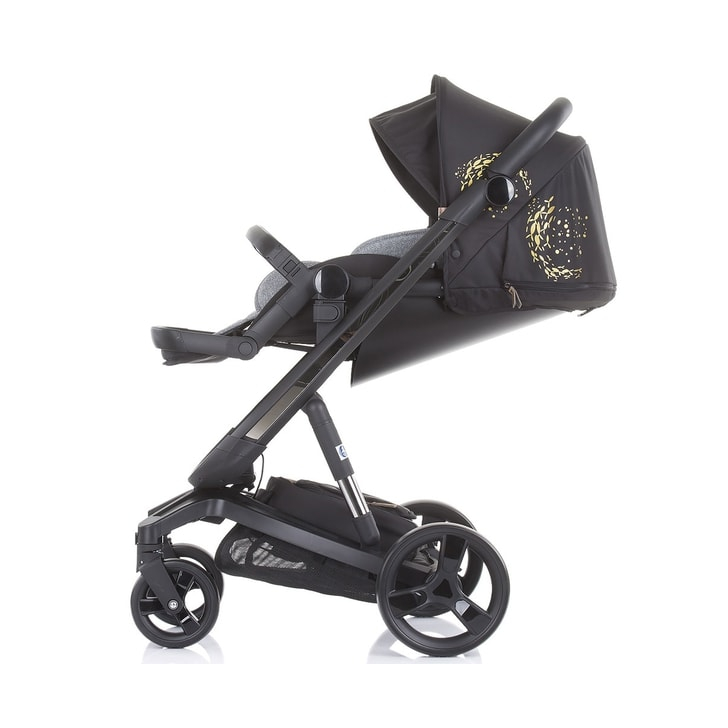 Carucior Chipolino Electra 3 in 1 gold cu cadru negru