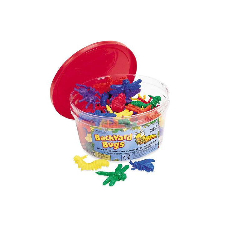 Insecte de gradina pentru numarat - set 72 buc