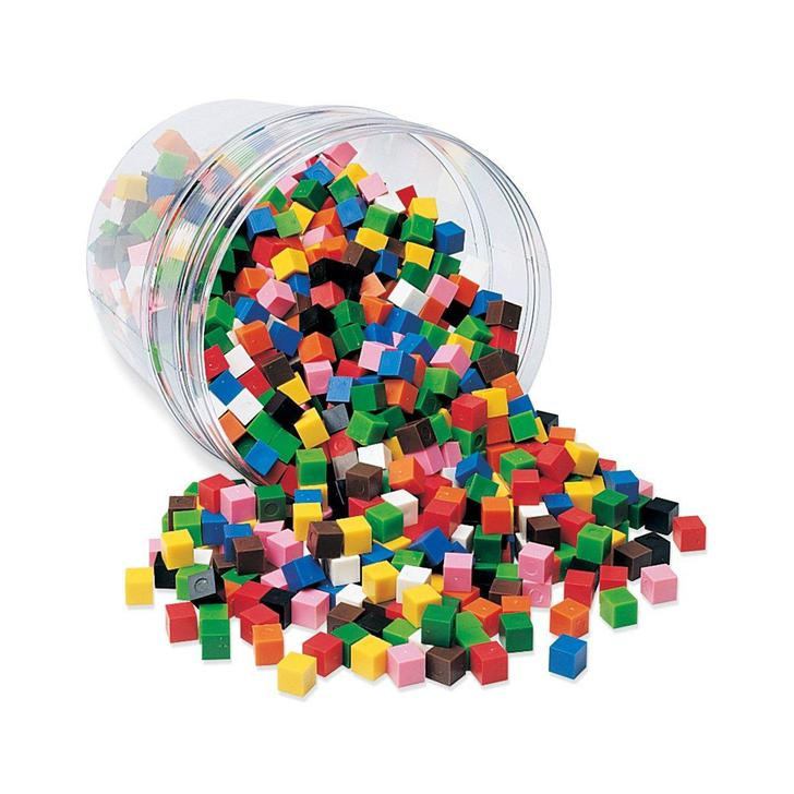 Cuburi multicolore (1cm)