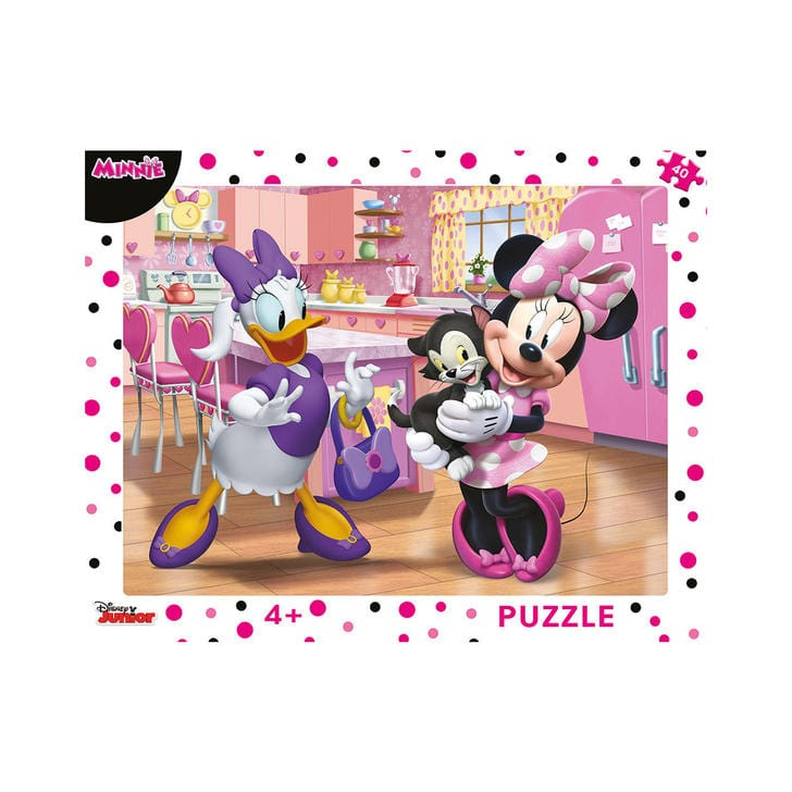 Puzzle cu rama - Minnie (40 piese)