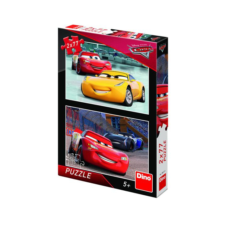 Puzzle 2 in 1 - Cars 3: Cursa cea mare (77 piese)