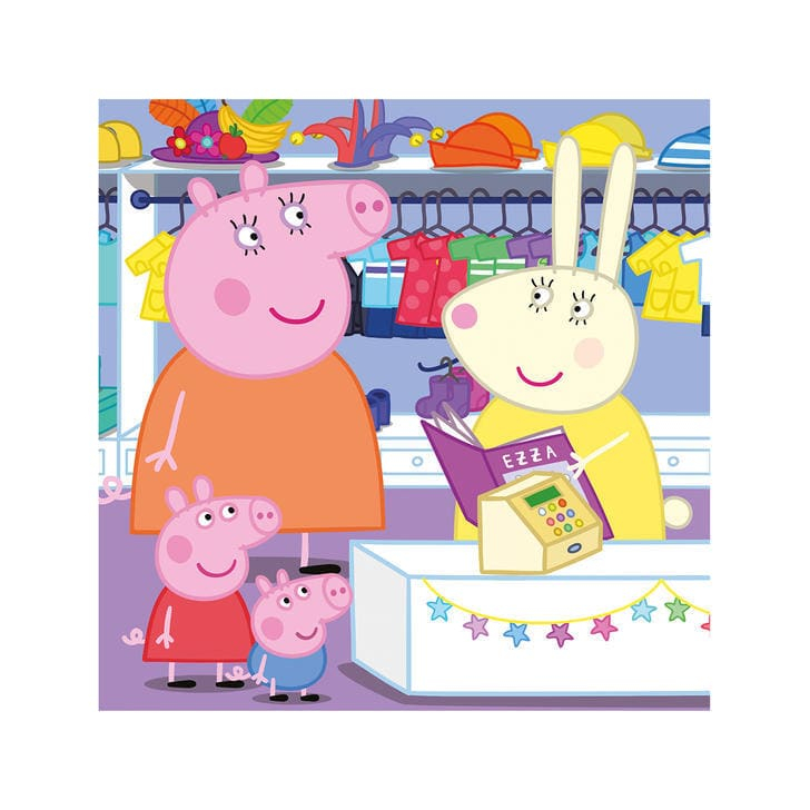 Puzzle 3 in 1 Purcelusa Peppa - Dupa-amiaza fericita (55 piese)