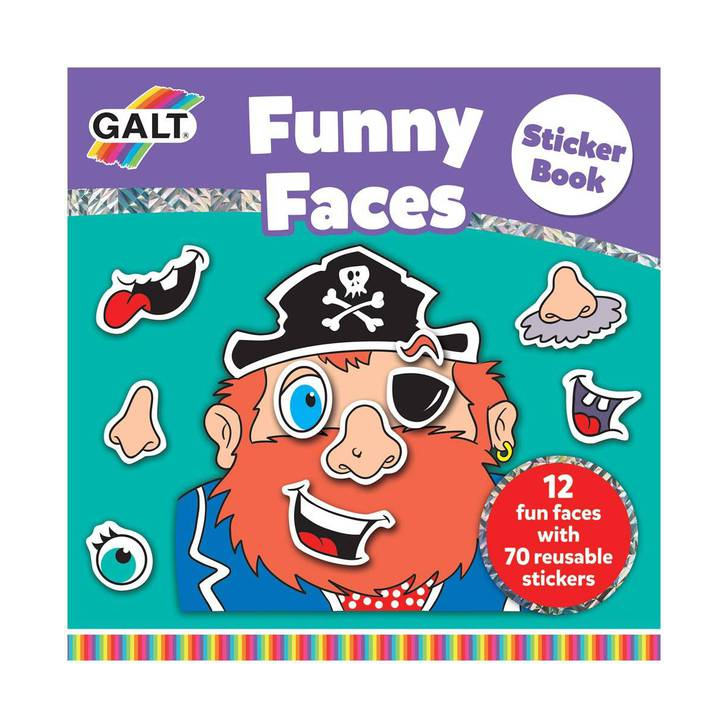 Carte cu abtibilduri Funny Faces