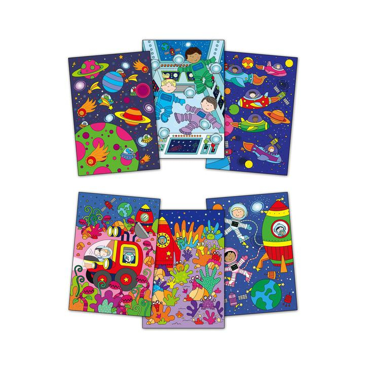 Water magic: Carte de colorat Spatiu