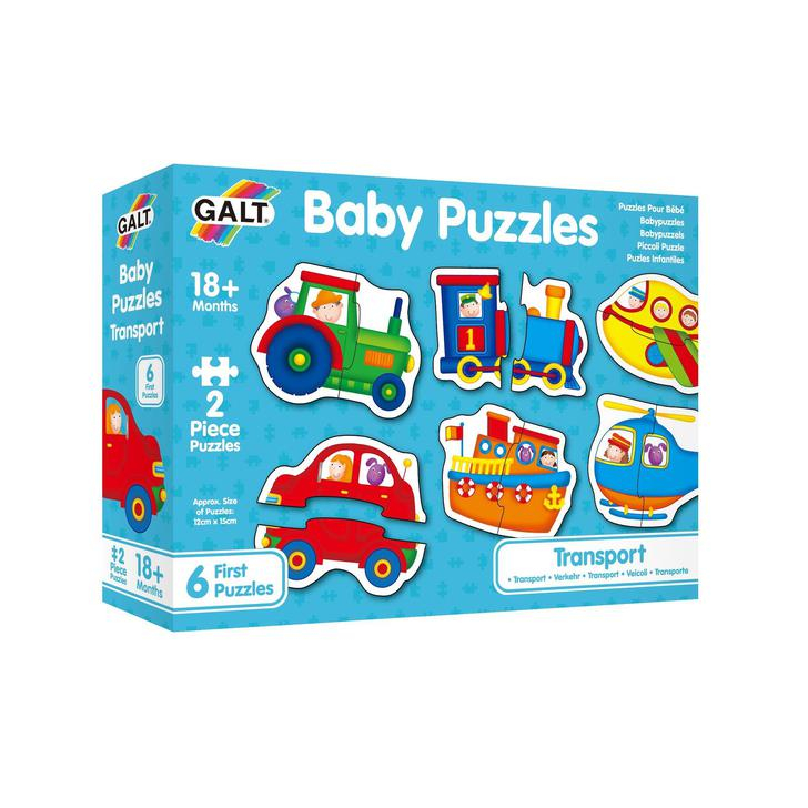 Baby Puzzles: Set de 6 puzzle-uri Transport (2 piese)