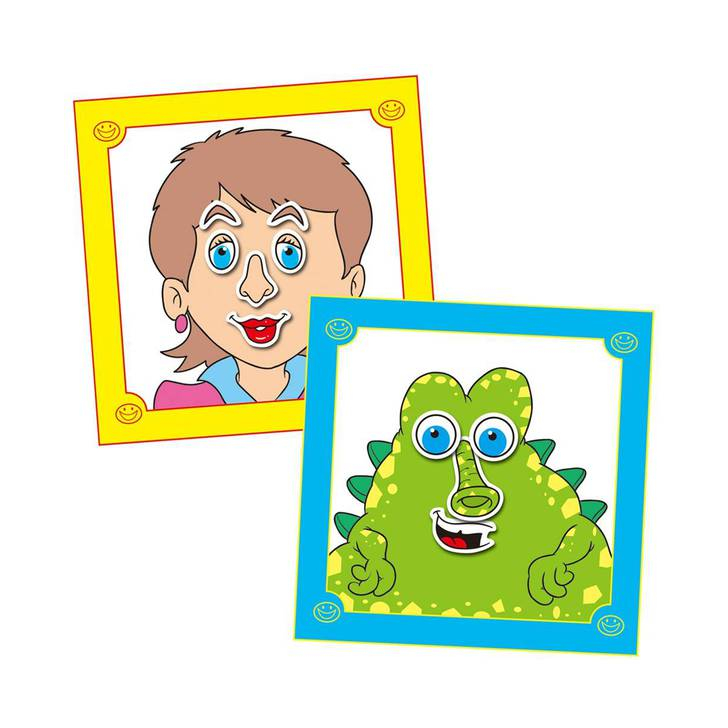 Carte cu abtibilduri Funny Faces