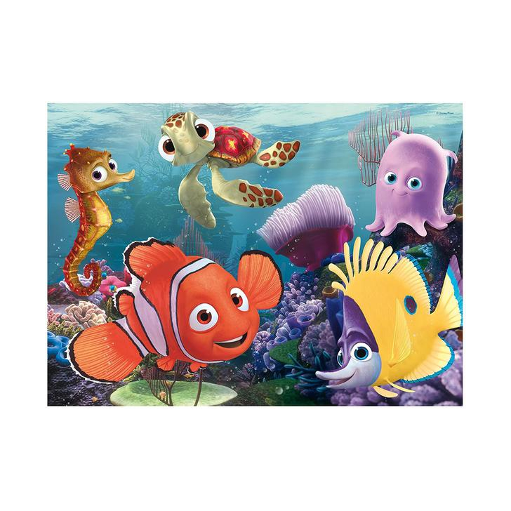 Puzzle de colorat maxi - Nemo si pietenii (60 piese)