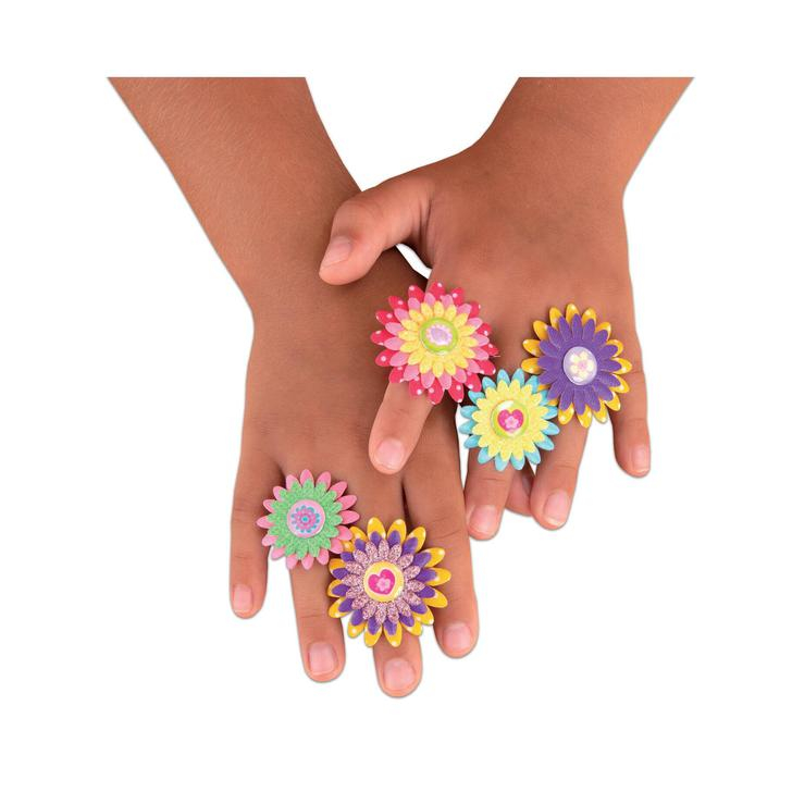 Set creativ - Inele cu floricele