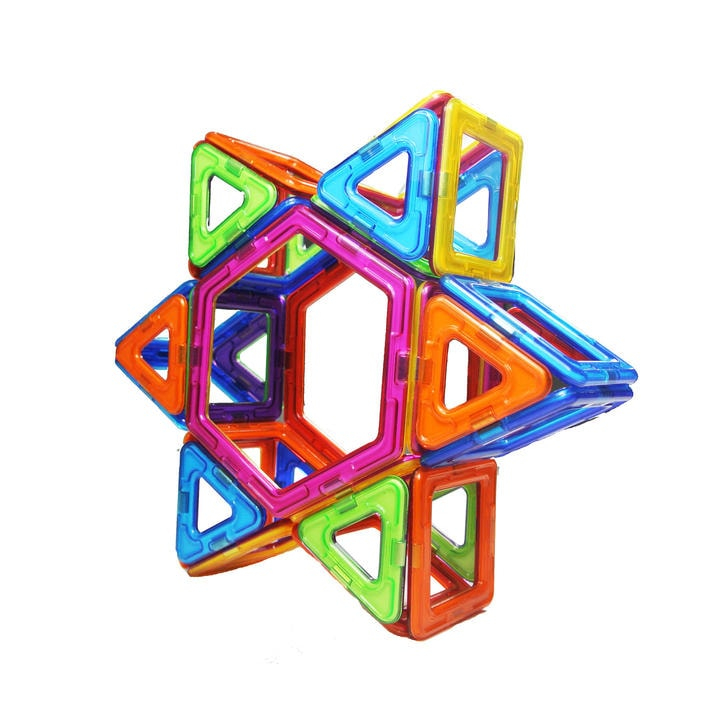 Set de constructie magnetic - 66 piese