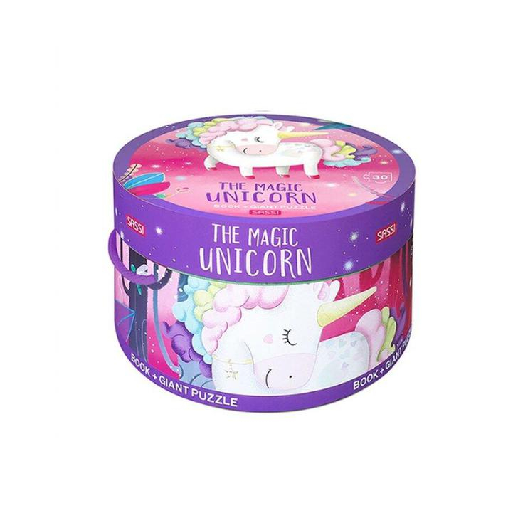 Puzzle (30 piese) cu carte - Unicorn