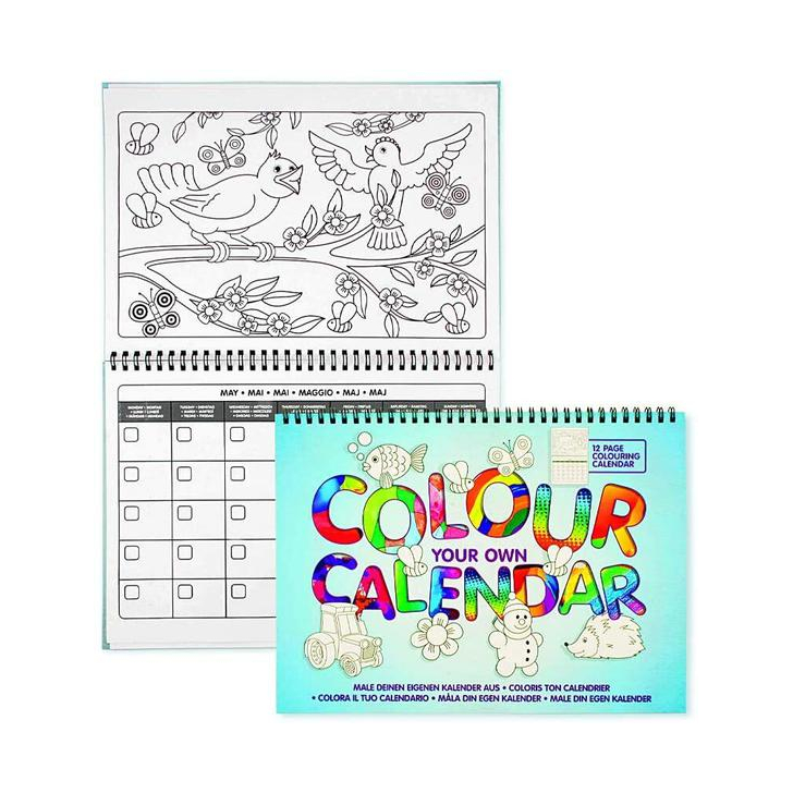 Carte de colorat - Calendarul meu