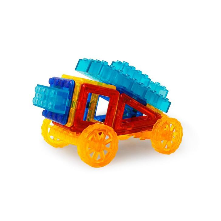 Joc de constructie magnetic - Masinuta si robotel