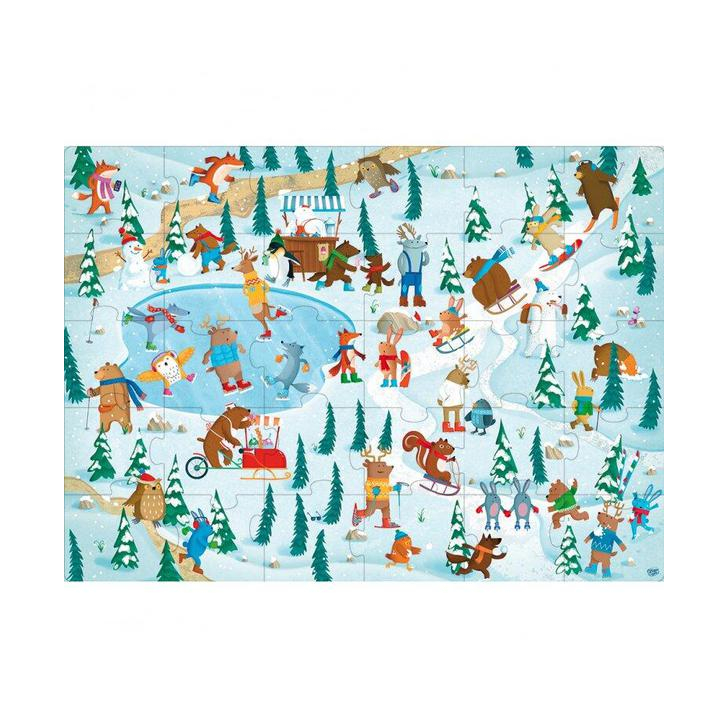 Puzzle (30 piese) cu carte - La sanius