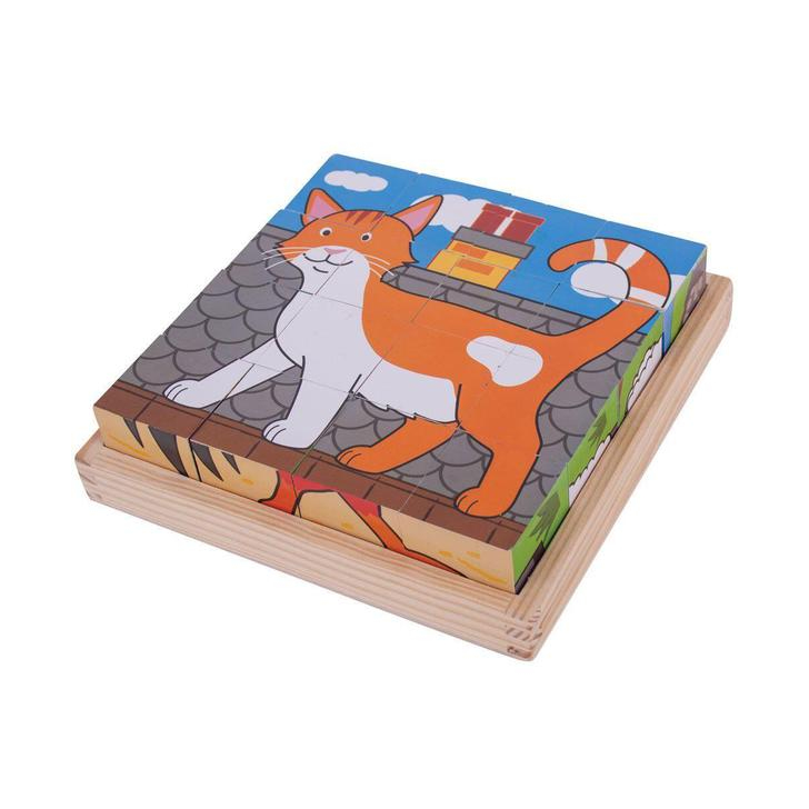 Puzzle cubic - Animalute de la ferma