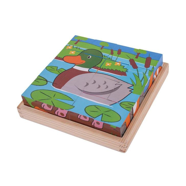 Puzzle cubic - Animalute de la ferma