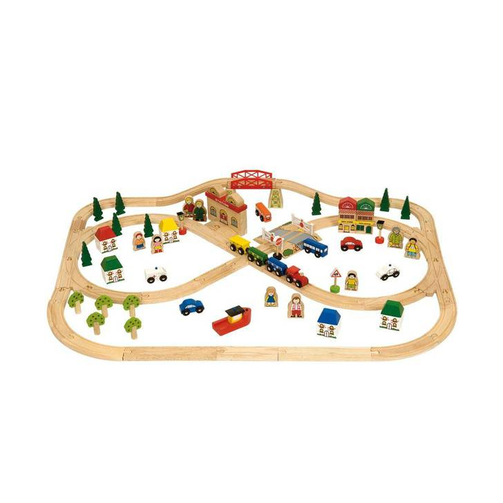 Circuit auto si feroviar (101 piese)