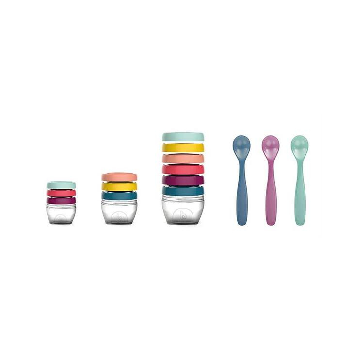 Babymoov –Multi set pentru diversificare: 3 seturi recipiente + un set linguri