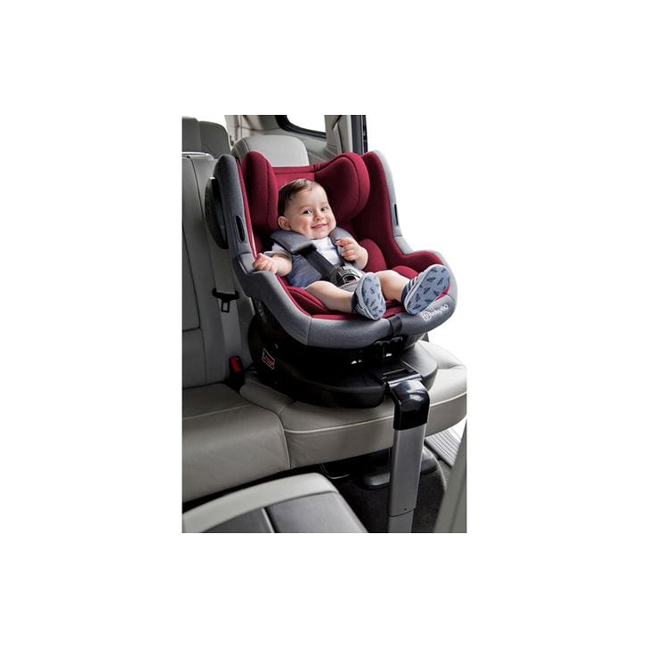 BabyGo – Scaun auto ISO Rotativ 360° - Rosu