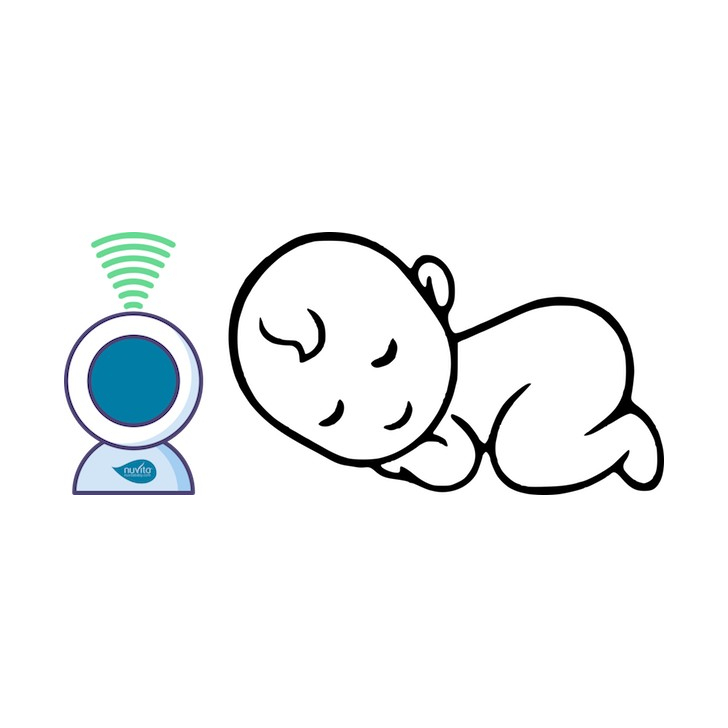 Nuvita Starry 3015 - interfon bebelusi cu proiector de noapte