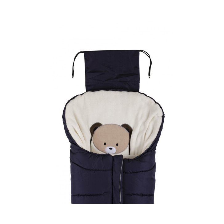 Nuvita Junior Cuccioli sac de iarna 100 cm - Bear Blue/Beige - 9605