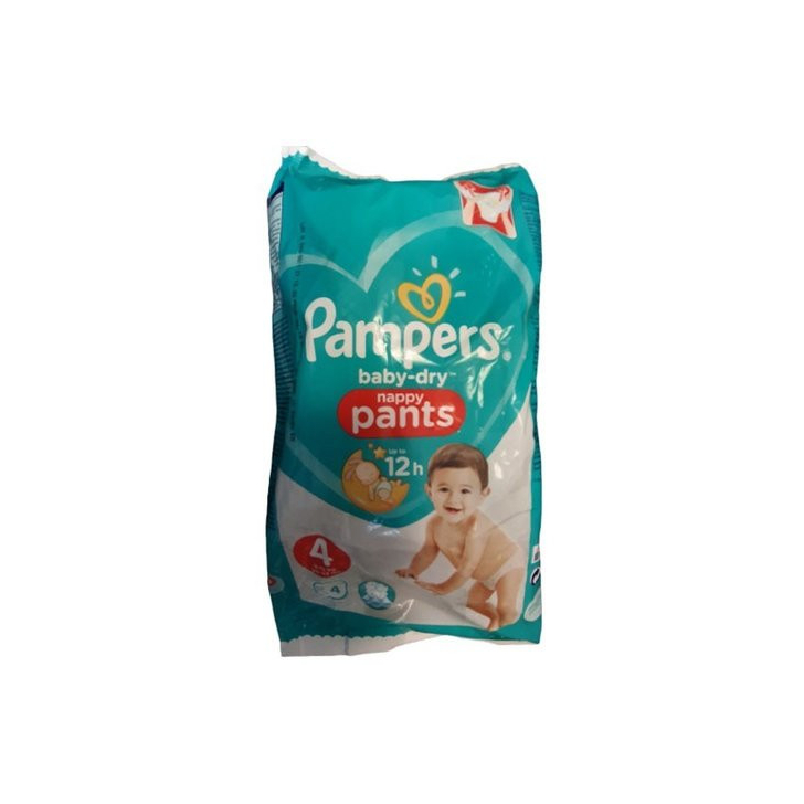 Pampers Baby-Dry Nappy Pants - scutece chilotel nr 4 (9-15kg) 4 buc