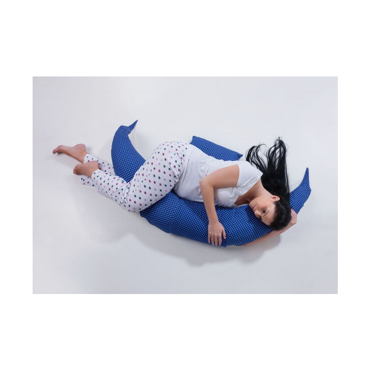 Nuvita DreamWizard Perna multifunctionala gravide si pentru alaptat 7100 - Bianco Azzurro