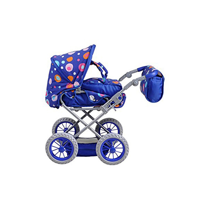 Carucior 2 in 1 pentru papusi Ruby Blue Splash