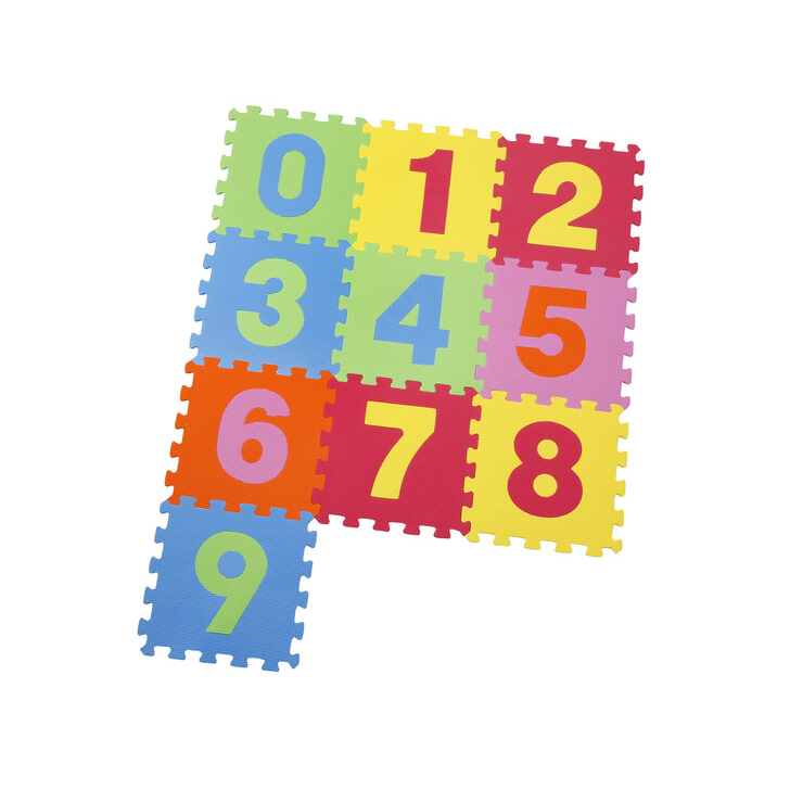 Covor puzzle din spuma Numbers 10 piese