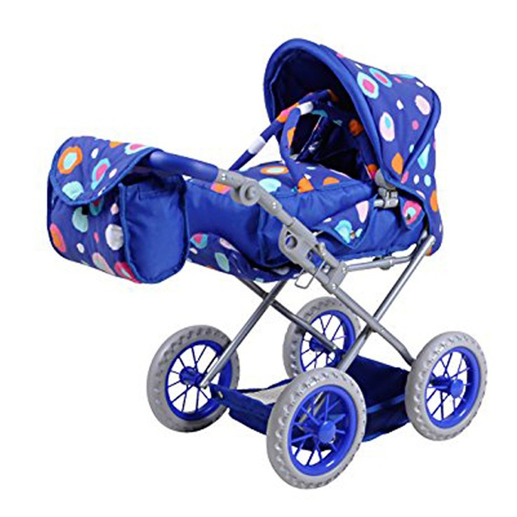 Carucior 2 in 1 pentru papusi Ruby Blue Splash