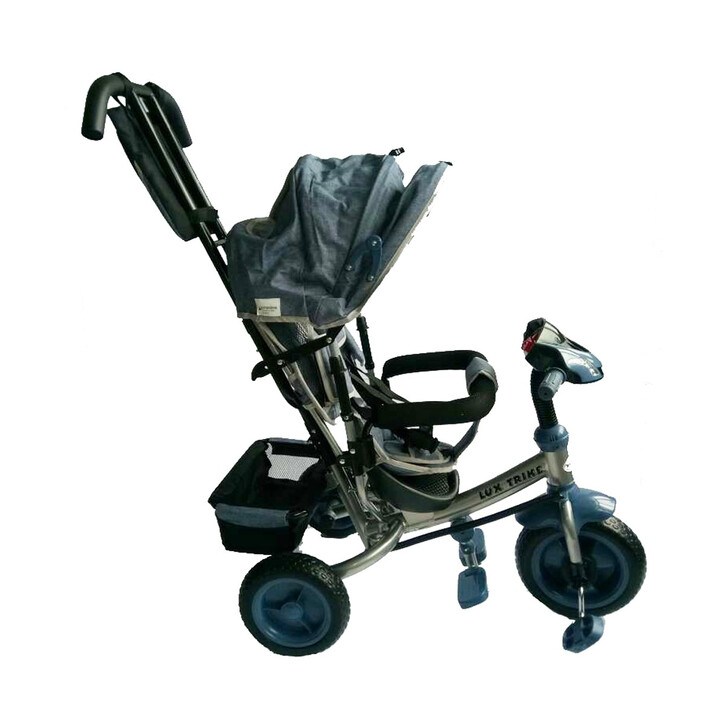 Tricicleta multifunctionala cu sunete si lumini Lux Trike dark grey