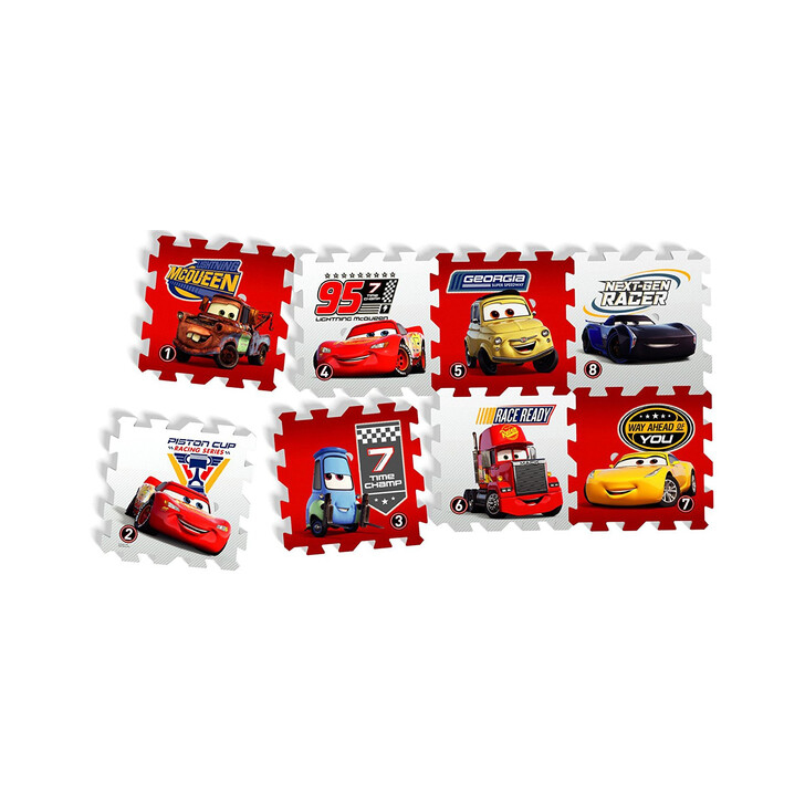 Covor puzzle din spuma Cars 3 Race of a Lifetime 8 piese