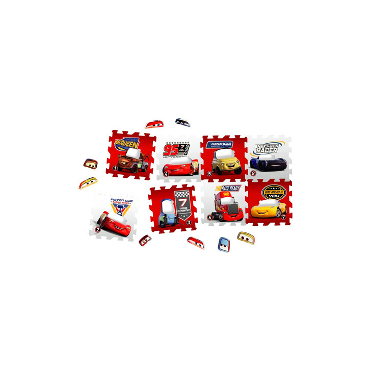 Covor puzzle din spuma Cars 3 Race of a Lifetime 8 piese