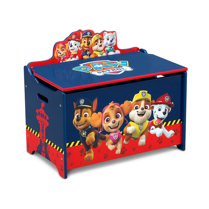 Ladita din lemn pentru depozitare jucarii Paw Patrol