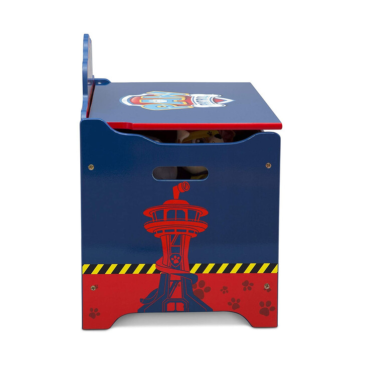 Ladita din lemn pentru depozitare jucarii Paw Patrol