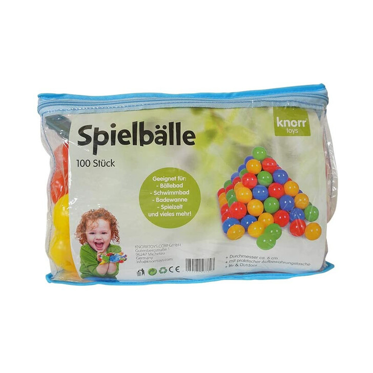 Set 100 bile colorate in gentuta Knorrtoys