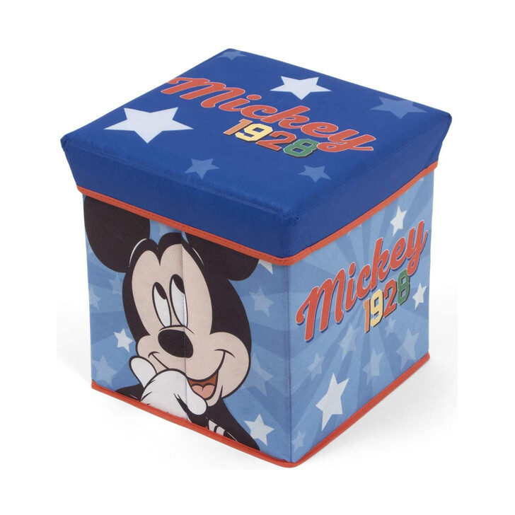 Taburet pentru depozitare jucarii Mickey Mouse