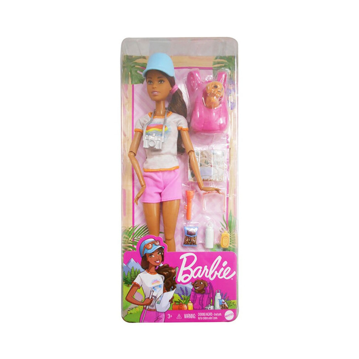 Set Barbie by Mattel Wellness and Fitness papusa cu figurina si accesorii GRN66
