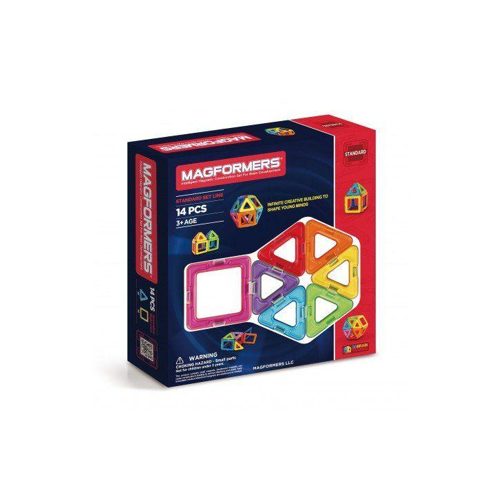 Set magnetic de construit- Magformers, 14 piese