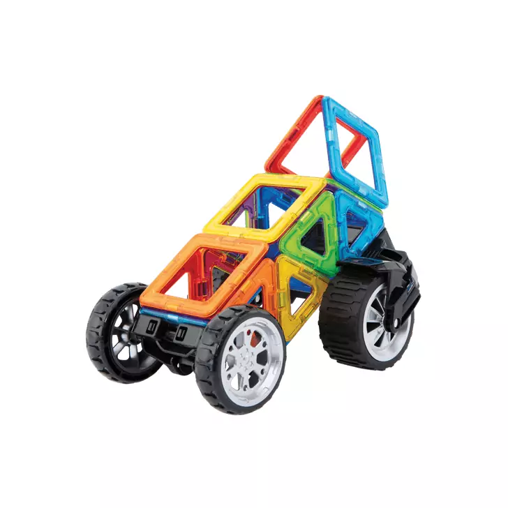 Set magnetic de construit- Magformers Vehicule, 17 piese