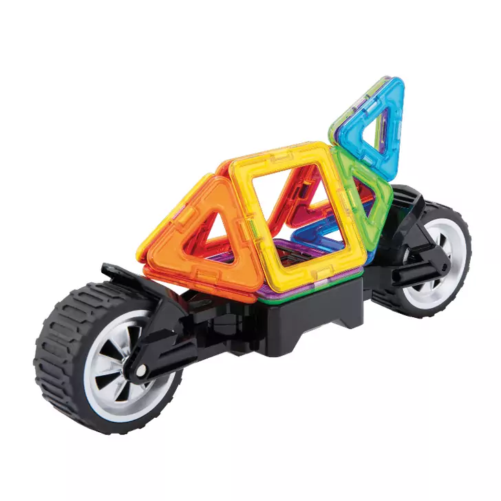 Set magnetic de construit- Magformers Vehicule, 17 piese