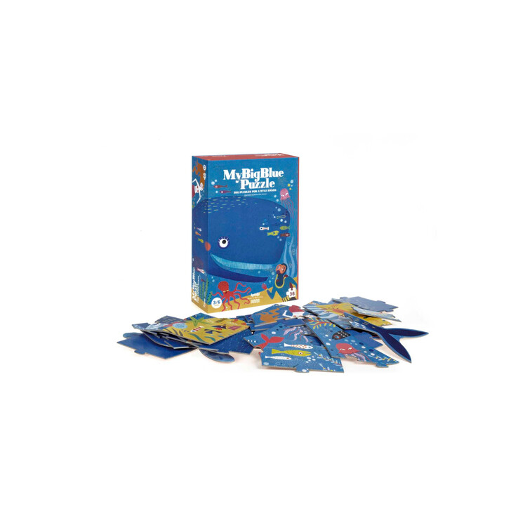 Puzzle Londji, Balena albastra in ocean