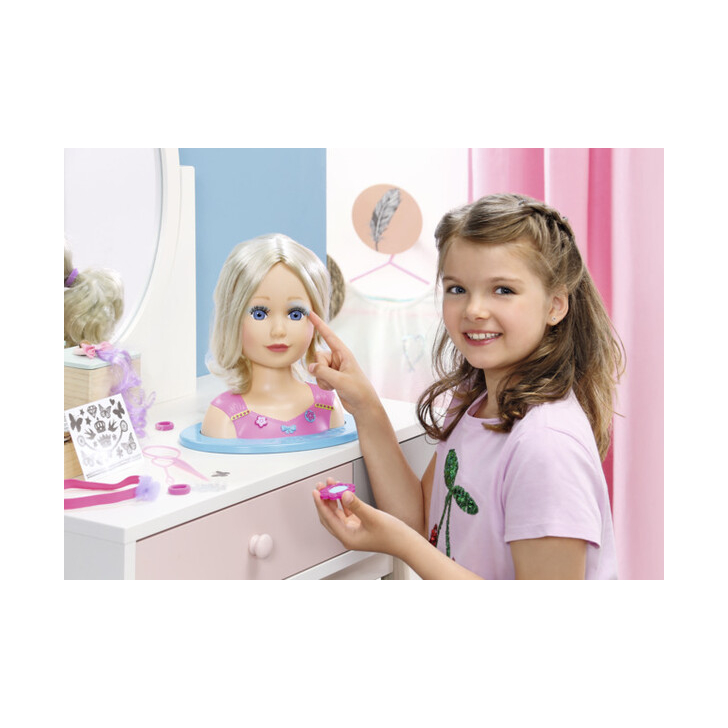 BABY born - Cap Papusa pentru coafat si machiat