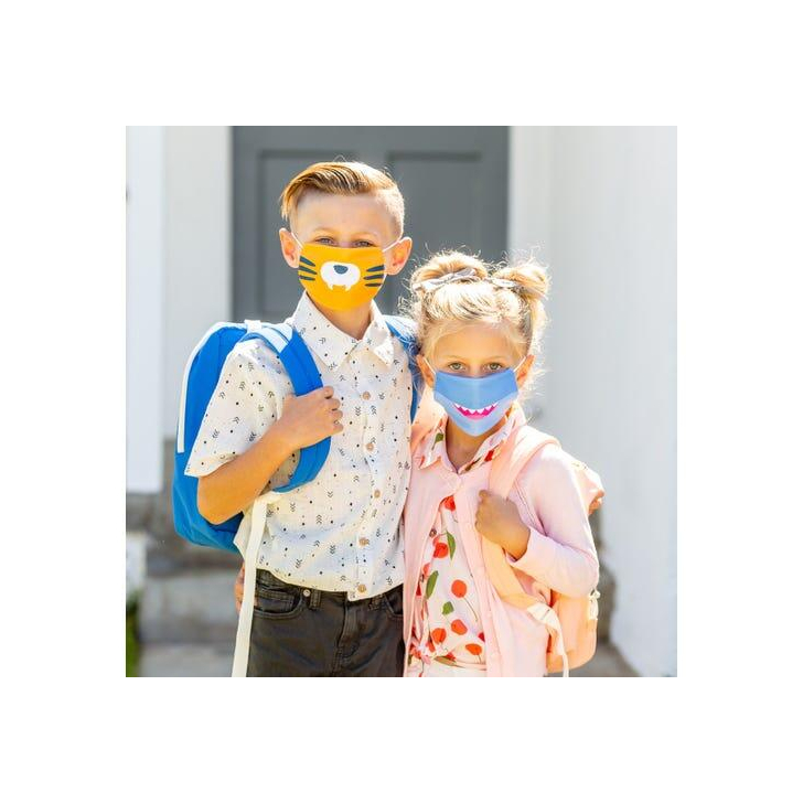 Set 3 masti pentru copii - Dinozaur, tigru si rechin