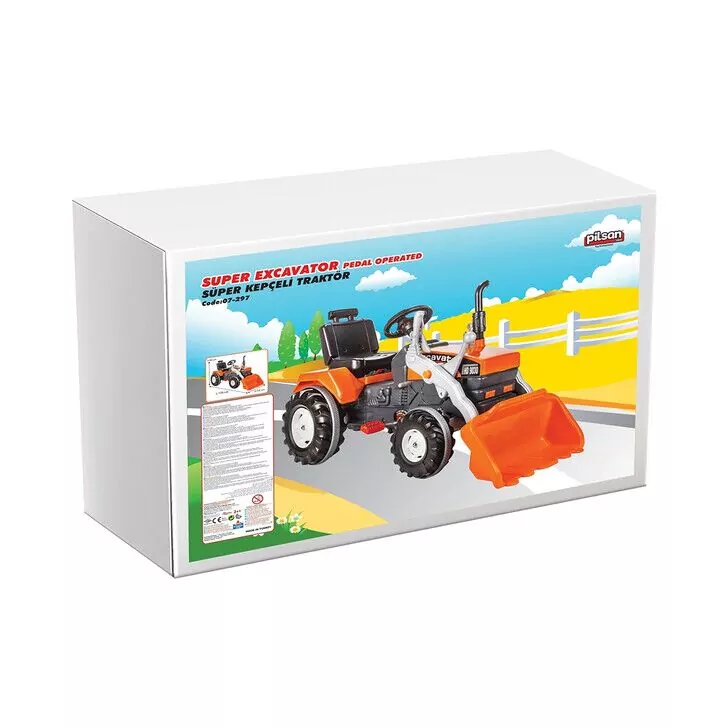 Tractor cu pedale Pilsan Super Excavator 07-297 orange