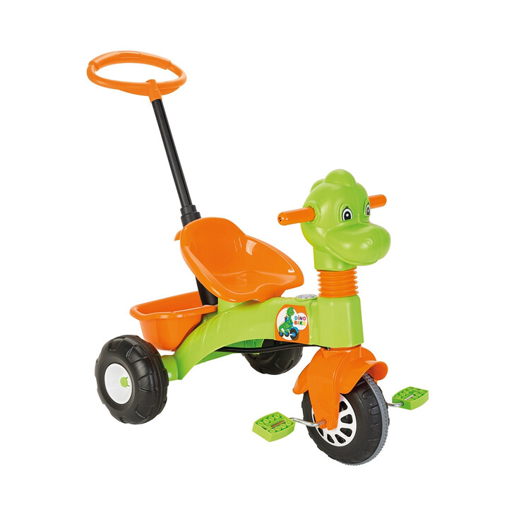 Tricicleta pentru copii Pilsan Dino green cu maner